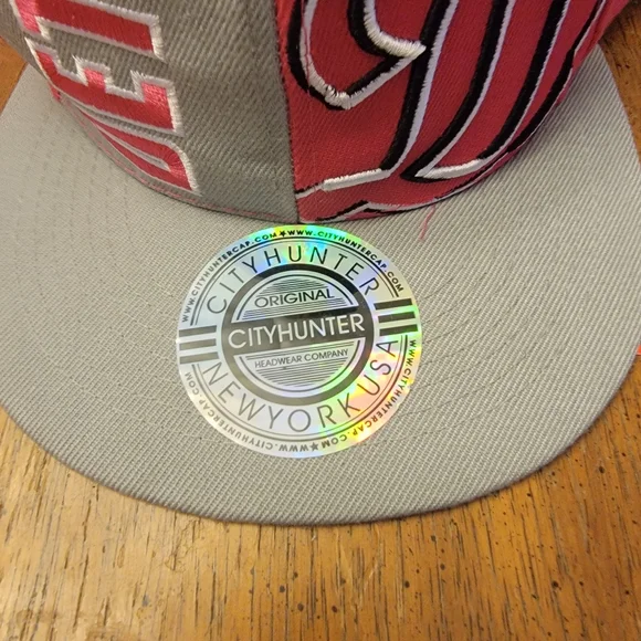 CityHunter Pink Detriot Snap Back Hat - Picture 2 of 7